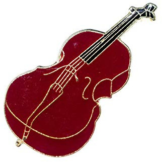 Miniblings violon instrument musique Broche Violoncelle Brown MINI - main bijoux mode I Pin Button Pins