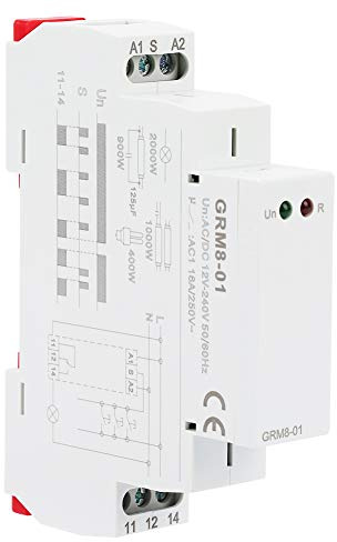 Impulsrelä, GRM8-01 Elektroniskt impulsrelä Låsningsrelä Minnesrelä AC/DC12-240V