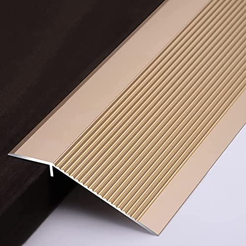 Rollstuhlrampe Rutschfest Schwellenleiste Tür Boden Übergangsleiste Metall Schwellenrampe Reduzierstück Türrampe Bodenverkleinerer Höhe 1-4cm Aufstiegskanal für Kehren Roboter Gepäck