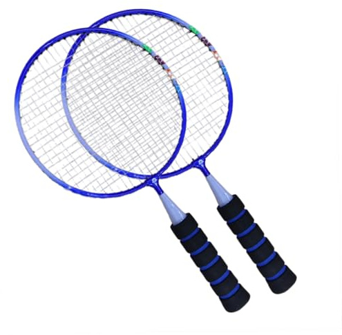 Yardwe Racchetta Badminton Ragazzo Ragazza Ultra Leggera in Lega e Nylon Impugnatura Colorata, per Scuola e Attività All'aperto, Design Robusto e Gamma Allargata Colore Casuale