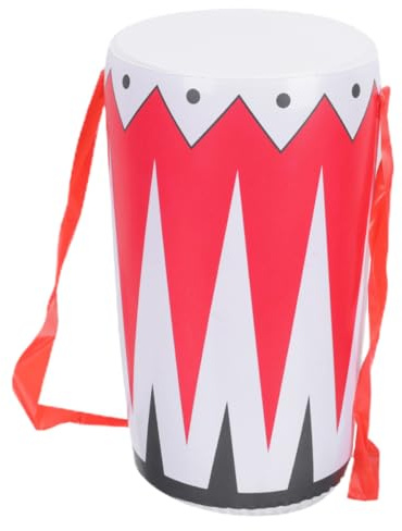 UPKOCH Tambour Gonflable en PVC pour Garçon et Filles, Musical de Fête la Taille, Instrument Gonflable Réutilisable Léger et Amusant, Accessoire D’Instrument pour Anniversaire