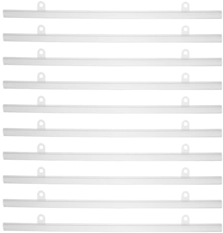 Zerodeko 20 Rieles para Colgar Carteles de Pvc Transparentes de 30 Cm, Sistema de Sujeción Resistente para Pósteres y Mapas, Tiras para Colgar Cuadros, Adecuado para Oficinas,