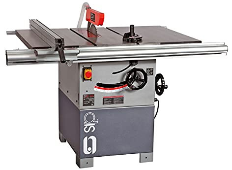 SIP 10 Cast Iron Table Saw, 230V 16A, 3hp / 2200W 3500rpm Electric Motor Power Saw for Cutting Wood