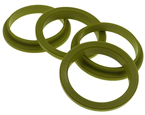 4 anelli di centraggio, 72,2 x 57,1 mm, gialli, prodotti in Germania
