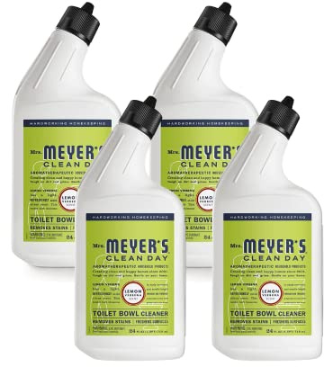 Mrs. MEYER'S Clean Day Lemon Verbena Toilet Bowl Cleaner 24 Fl Oz (Pack of 4)