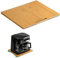 ANBOXIT Bamboo Appliance Slider, Sliding Tray for Coffee Maker, Kitchen Countertop Appliance Rolling Tray, Coffee Pot Slider Tray with Rubber Wheels, Wide - Large (13D x 16W)