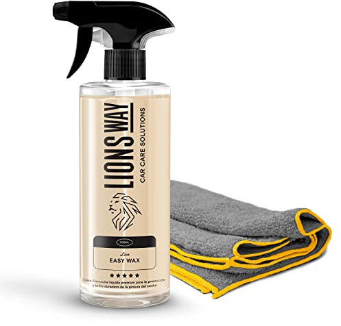 Cera De Carnauba Para Coche 100% Pura. Tratamiento Ceramico E Hidrofóbico (Coche Y Moto). Sin Silicona. Cera Coche Alto Brillo Con Bayeta Premium. Sellador De Pintura Exterior Maxima Duracion. (500ML)