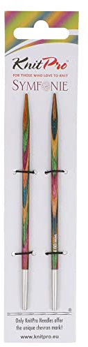 KnitPro Symfonie - 20403, Punte intercambiabili in Legno, per Ferri da Maglia, (Cavo Non Incluso), 4 mm