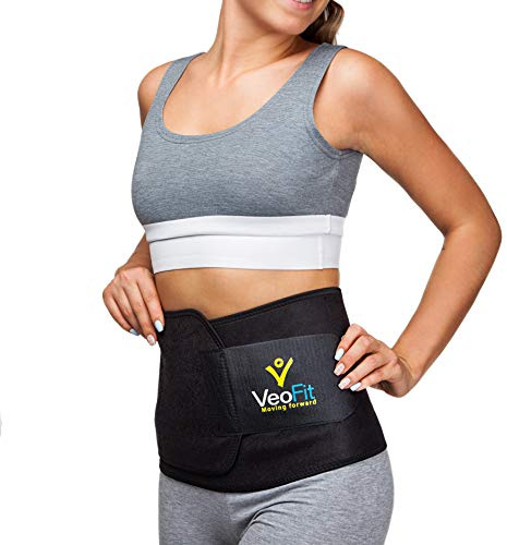 VeoFit Schwitzgürtel für Damen und Herren L-3XL, Fitnesscenter-Guide für einen flachen Bauch und Bauchmuskeln, die Sich abzeichnen