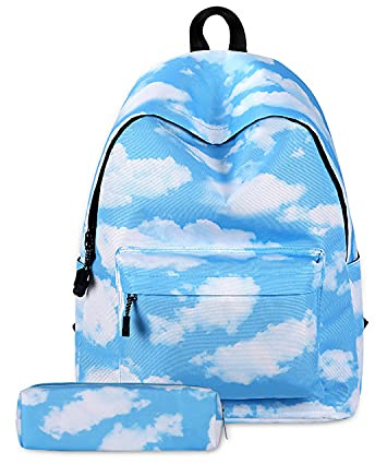 FANDARE Zaino Borse Galaxy Scuola Zainetti Adolescente Borse Da Scuola Tempo Libero Ragazzi Ragazze Borse Da Viaggio Zaini Donne Multicolore Daypack con Borsa Bambino Impermeabile Poliestere,