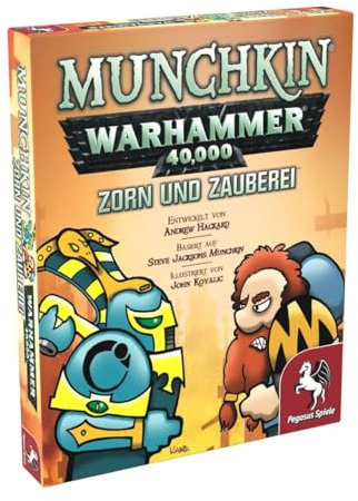 Pegasus Spiele 17017G - Munchkin Warhammer 40.000: Zorn und Zauberei
