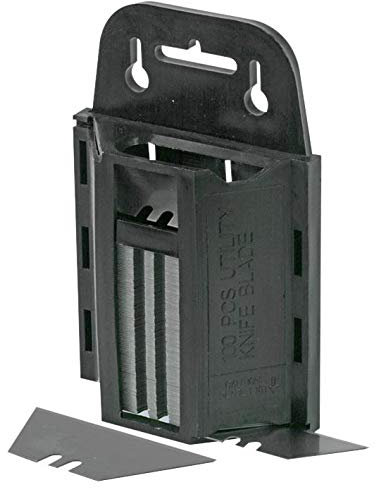 DURATOOL D00285 Utility Knife Blades & Dispenser, 100 Pack