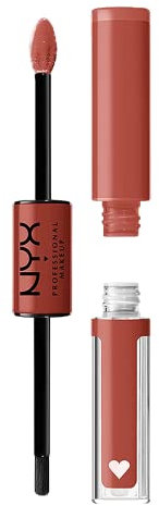 NYX Professional Makeup Shine Loud, Pintalabios permanente con Brillo, Larga duración 16H, 04 Life Goals
