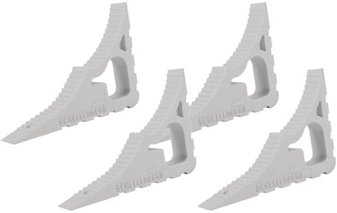 Schellenberg 66302 Fenster- und Tür-Stopper, Türkeil, langlebig und wetterbeständig (Packung mit 4)