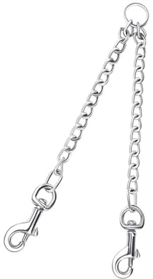 Acoplador de correa de metal doble para perro, acoplador de 2 vías sin enredos, correas dobles para perros para 2 perros grandes, medianos y pequeños