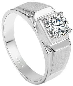 Dankadi Bague Zircon en 925 Argent Large 4.5mm 8mm 8.6mm 13mm 17mm, Taille 49 à 70MM, Anneau D'alliance Fiançaille Mariage Couple Simple Lisse Dôme Cadeau Fête pour Femme Homme