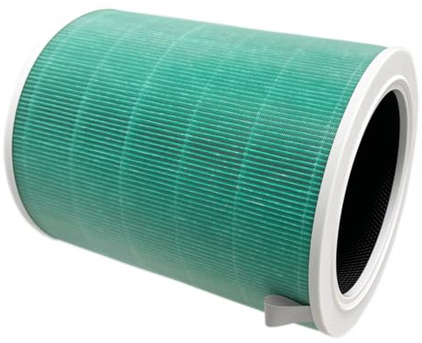 HOSECES Genuine HEPA Replacement Filter Fits Xiaomi Mi Air Purifier 3C 3H 3, 2C 2H 2S, Pro, Part Number #M8R-FLH, H13 High Efficiency Activated Carbon Filter Replacement (Green Aldehyde Removal)