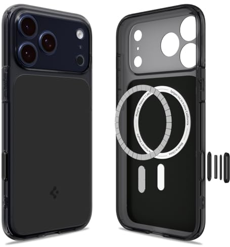 Spigen Ultra Hybrid T MagFit Case for iPhone 17 Pro (2025), Compatible with MagSafe Accessories [Anti-Yellowing] [Camera Control Covered] [Military-Grade Drop Protection] - Matte Black