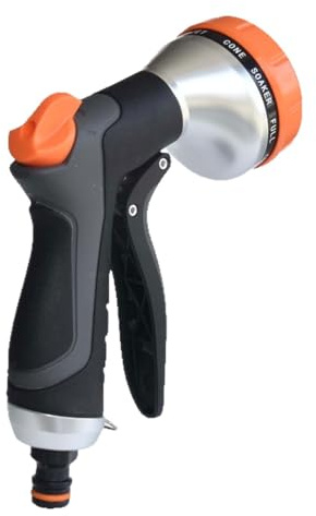 Zktfyshk Ugello da giardino in ABS resistente, 9 modalità di spruzzo, impugnatura ergonomica per prati efficienti e irrigazione agricola ugello spruzzatore per tubo da giardino ugello per tubo esterno