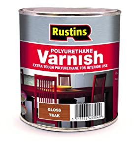 Rustins Polyurethane Varnish, Teak Gloss 1 l