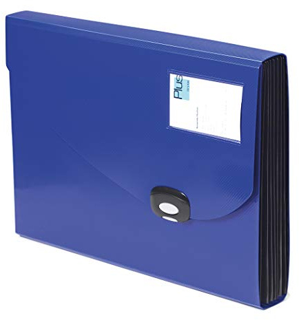 Rapesco 0675 Cartella Portadocumenti Espandibile con 7 Scomparti, A4+, Blu