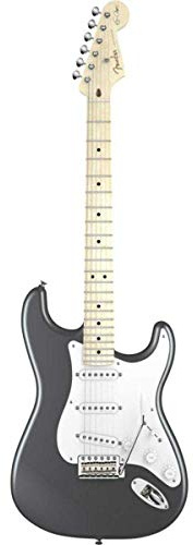 Fender E-Gitarre, Eric Clapton, Stratocaster, Griffbrett aus Ahorn, Olympic White-P, 0117602805 Volle Größe zinnfarben