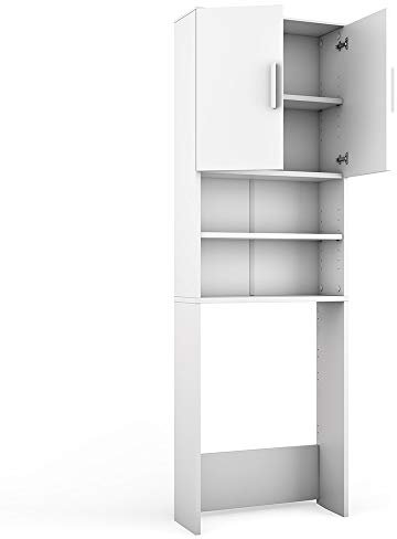 Vicco Waschmaschinenschrank, Badmöbel, Weiß, 64 x 190 cm