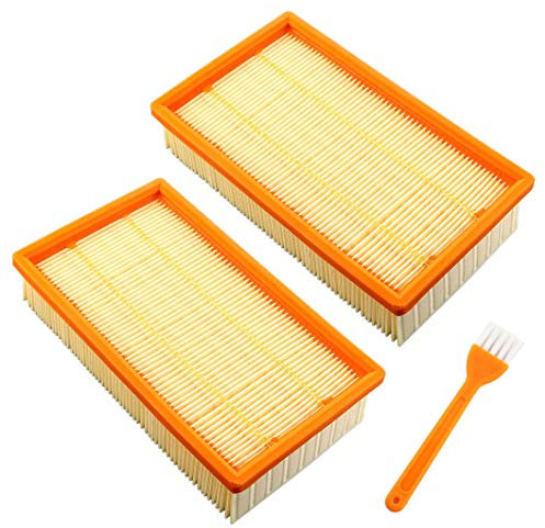 MCHNIC 2x Flachfaltenfilter Filter für Würth ISS 35, ISS 35-S, ISS 45-M, ISS 55-S Waschsauger Industriesauger Mehrzwecksauger ersetzen für Würth 0702400191, 0702400367