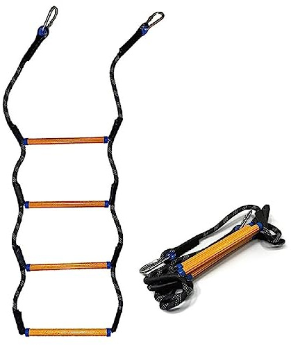 Échelle de corde pour bateau - Pliable et amovible - 4 marches - Échelle de corde marine - Rallonge de bain