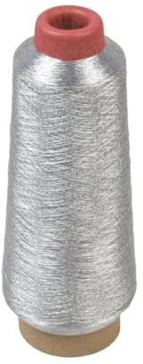 MYMERCERIE Cône Fil Metallique 3000 yards/2743 mètres Haute qualité Argent