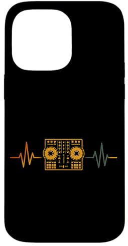 Contrôleur DJ Heartbeat Line Conception de producteur de Coque pour iPhone 14 Pro Max