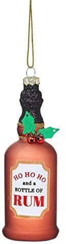 Sass & Belle Ho Ho Ho Botella de Ron Decoración