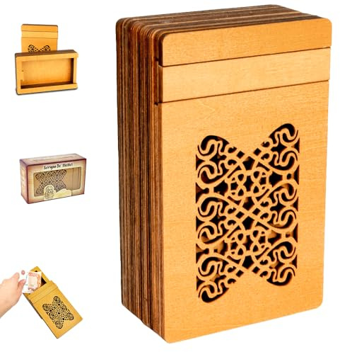 Logica Juegos Art. Cofre de' Medicis - Rompecabezas de Madera - Caja Secreta - Dificultad 5/6 Increíble - Colección Leonardo da Vinci