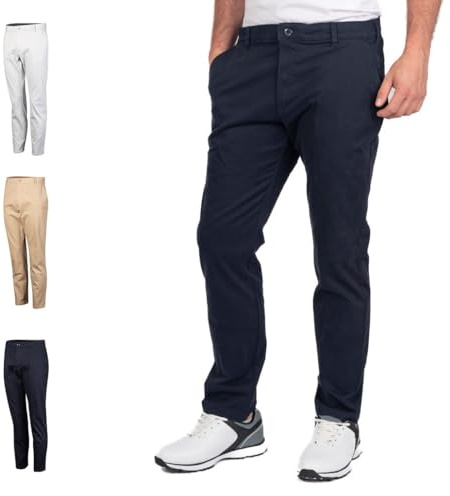 Island GREEN herr Golfbyxor Stretch bomull chinos byxor