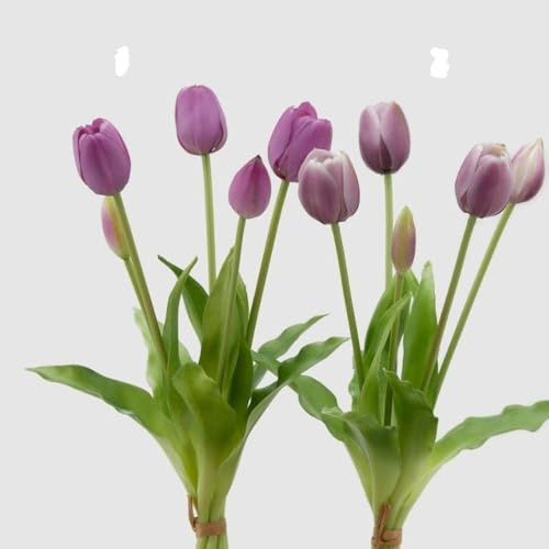 EDG Enzo De Gasperi Set 2 Bouquet di Tulipani Sfumature di Lilla