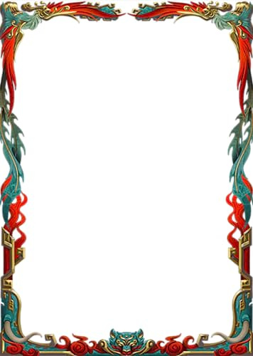 Yu-Gi-Oh! Standard Sized Chinese Fire Tiger Oversleeves | YGO, MTG, One Piece Sammelkartenspiele Karten Hüllen (60 Stück)