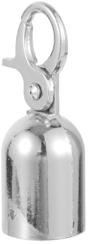 UKCOCO Rope End Stop Spring Hook Springs with Hooks Stainless Steel Rope End Cap Concierge Railing Accessories Jewels Jewlery Fencing Rope Snap Stanchion Rope Hooks Cord End Snap Small