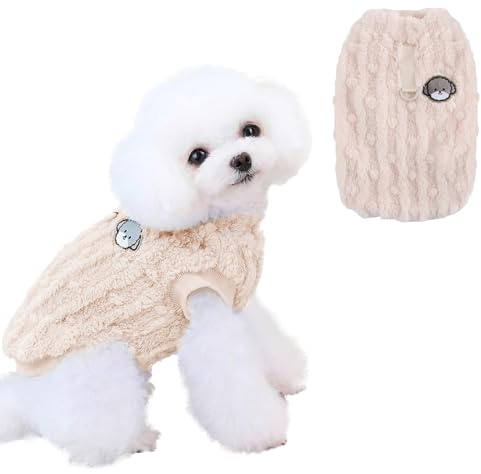 ACTOYS Jersey para Perros y Gatos, Sudadera Perro, Jersey Perro Pequeño, Ropa para Mascotas, Suéter para Mascotas de Felpa para Perros y Gatos Medianos y Pequeños