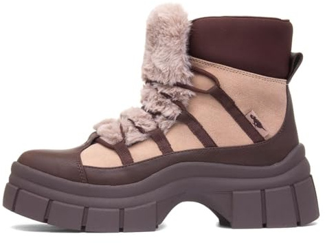 Rocket Dog Tiger Womens Taupe Chunky Platform Boot - Size 7 UK - Brown
