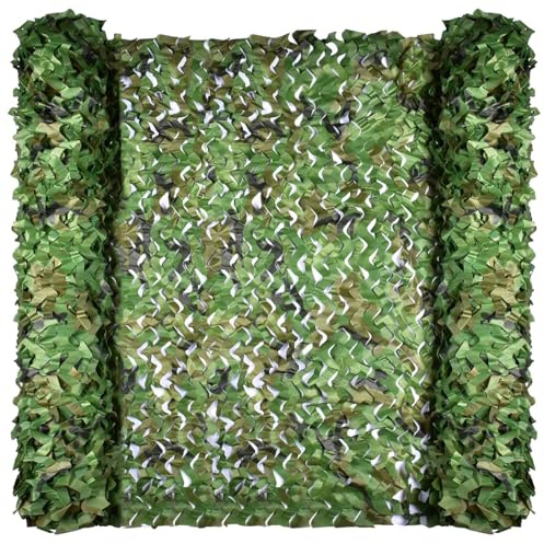 HSPLXYT Camo Netting Balcony Netting Camouflage Netting Camp Netting for Hunting Sunshade Car Cover Camping Shooting Fence Canopy Party Decorations(Size:6x6m/19.7x19.7ft)