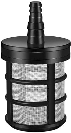 Garden Sediment Filter - Submersible Weighted High Pressure Filter, Stainless Steel Irrigation Filter with 50 Mesh Screen, Hose Strainer for Water Pump Garden Irrigation