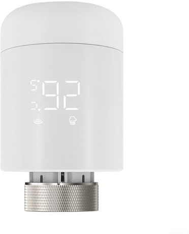 Vanne de radiateur thermostatique intelligente, contrôle par application Smart Life/Tuya, vanne de radiateur pour contrôle de maison intelligente, six modes, verrouillage enfant intégré