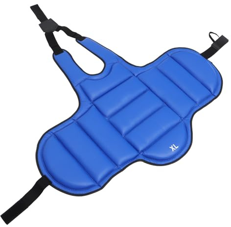 Holibanna Kickboxing Chest Guard XL for Thai Boxing and Martial Arts Training Breathable Body Protector with Front and Back Impact Shield Anti-Collision Chest Protector Vest for Men and