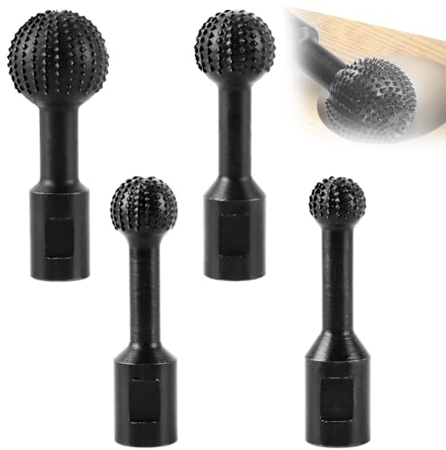 Ghligna 4 frese per legno per trapano, 20/25/30/40 mm, fresa a sfera, per legno con filettatura M14, disco per smerigliatrice angolare per legno