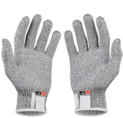 2 Paires de Gants Résistants aux Coupures, Gants Anti-Coupures de Niveau 5 Certifiés EN 388, Gants de Travail de sécurité pour Cuisine, Butcher, Jardinage, Bricolage, M