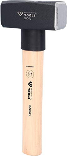 BRILLIANT TOOLS BT075200 Massettes avec manche Hickory, 2 000 g [Powered by KS TOOLS]