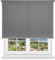 HOME MERCURY - Estor Enrollable translúcido Liso (100x180 cm, Gris)