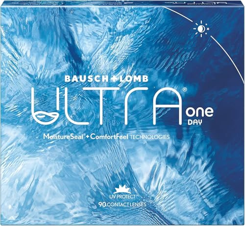 Bausch + Lomb ULTRA ONE DAY Tageslinsen | Bausch + Lomb | Sphärisch | 90 Linsen | BC 8.60 mm | DIA 14.2 | -1.50 Dioptrien