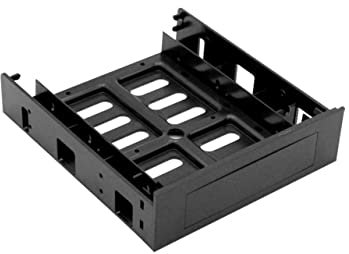 Hemobllo 5.25-inch Internal Hard Drive Mounting Bracket, Ssd Adapter Kit for 3.5 and 2.5 Inch Drives, Front Bay Converter Compatible Desktop Pcs for Ssd Mounting