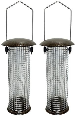 Selections Hanging Nut Peanut Wild Bird Feeders - Pack of 2